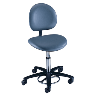 BREWER MILLENNIUM SERIES SURGEON FOOT OPERATED STOOL - Surgeon Stool, Foot Operated, Pneumatic, Backrest | Quantity - 1x EA