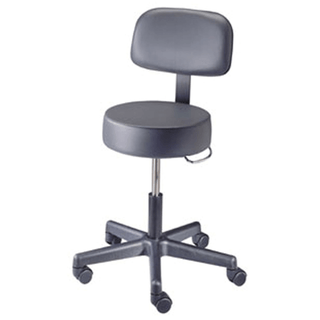 BREWER PNEUMATIC STOOL - VALUE PLUS SERIES - Value Plus Stool, Pneumatic, 17"-22", Backrest | Quantity - 1x EA
