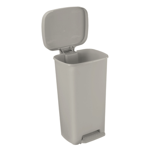 BREWER WASTE CANS - PLASTIC - Waste Can, 52 Qt, Rectangular, Beige | Quantity - 1x EA