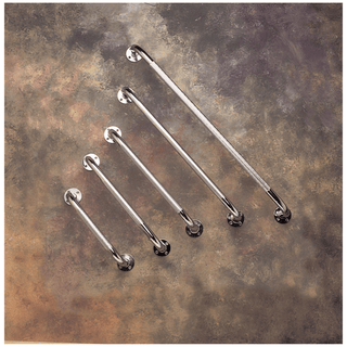 INVACARE KNURLED GRAB BARS - Grab Bar, 18" Knurled Chrome, 3/cs  | Quantity - 1x CS