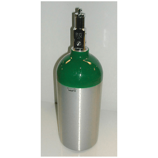MADA EMPTY ALUMINUM OXYGEN CYLINDERS - MD (416 liters) Oxygen Cylinder, CGA-870 Post Valve, No On/ Off Lever, No Pressure Gauge (Surcharge May Apply) | Quantity - 1x EA