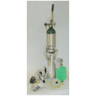 MADA DEMAND VALVE RESUSCITATION UNIT - Resuscitation Unit, 1602E Cylinder, 1635-1 Reg. (50psi), 1534MA Demand Valve, Mask, 370C Cart, Empty | Quantity - 1x EA