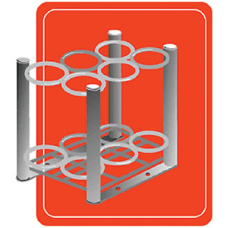 MADA CYLINDER STANDS - Cylinder Stand For 6 D/E Cylinders | Quantity - 1x EA