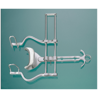 MILTEX BALFOUR RETRACTORS - Abdominal Retractor, 7" Spread, Solid Side Blades 2"D & Solid Center Blade 3" x 1"D | Quantity - 1x EA