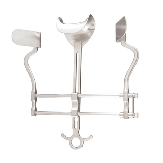 MILTEX BALFOUR RETRACTORS - Abdominal Retractor, 7" Spread, Solid Side Blades 2"D & Solid Center Blade 3" x 1"D | Quantity - 1x EA
