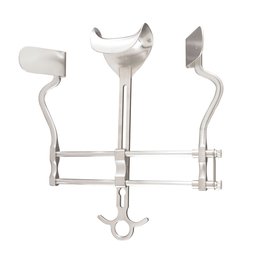 MILTEX BALFOUR RETRACTORS - Abdominal Retractor, 7" Spread, Solid Side Blades 2"D & Solid Center Blade 3" x 1"D | Quantity - 1x EA
