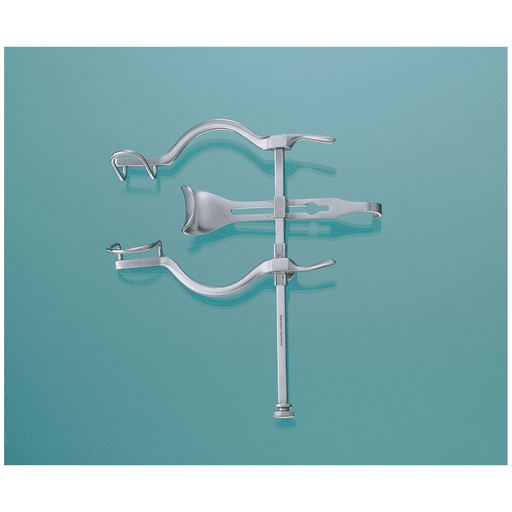 MILTEX BALFOUR RETRACTORS - Abdominal Retractor, 7" Spread, Solid Side Blades 2"D & Solid Center Blade 3" x 1"D | Quantity - 1x EA