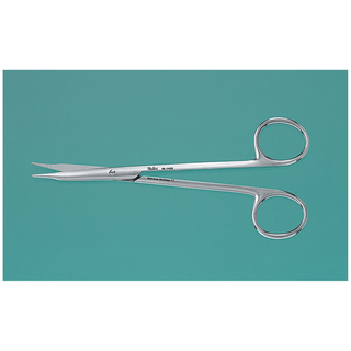 MILTEX ENT INSTRUMENTS - Miltex Stitch Scissors, Curved, Sharp Pointed Tips, Ribbon Style Handles, 3 2/3" | Quantity - 1x EA