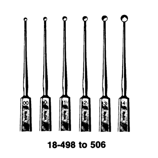 MILTEX MEYHOEFER CHALAZION CURETTES - Meyhoefer Chalazion Curette, 5", Size 0, 1.5mm | Quantity - 1x EA