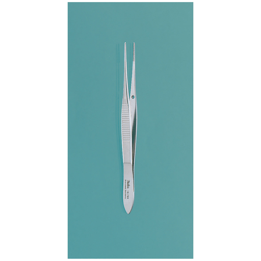 MILTEX EYE DRESSING FORCEPS - Eye Dressing Forceps, 4" Full Curved, Delicate, 0.5mm Wide Tips | Quantity - 1x EA