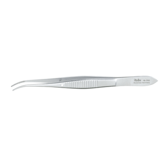 MILTEX EYE DRESSING FORCEPS - Eye Dressing Forceps, 4" Full Curved, Delicate, 0.5mm Wide Tips | Quantity - 1x EA