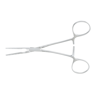 MILTEX COOLEY PEDIATRIC VASCULAR CLAMPS - Vascular Clamp, 5", 5mm Calibrations On Outer Sides Of Jaws, Straight Jaws 25mm, Angled Handles | Quantity - 1x EA