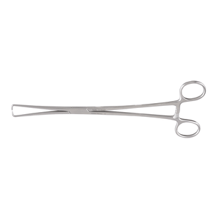 MILTEX SCHROEDER-BRAUN UTERINE TENACULUM FORCEPS - Braun Tenaculum Forceps, 10" Straight/ Squared Jaw, Non-Overlapping Atraumatic Tips | Quantity - 1x EA