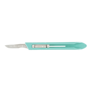 MILTEX STAINLESS STEEL DISPOSABLE SAFETY SCALPEL - #15 Scalpel, 10/bx | Quantity - 1x BX