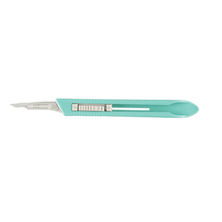 MILTEX STAINLESS STEEL DISPOSABLE SAFETY SCALPEL - #15 Scalpel, 10/bx | Quantity - 1x BX