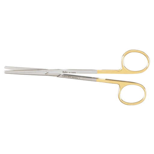 MILTEX METZENBAUM SCISSORS - Metzenbaum Scissors, 5" Straight, Delicate, Carb-N-Sert, Sharp Points | Quantity - 1x EA
