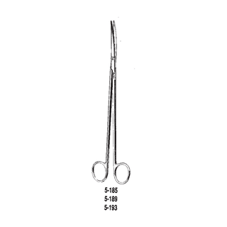 MILTEX METZENBAUM SCISSORS - Metzenbaum Scissors, 5" Straight, Delicate, Carb-N-Sert, Sharp Points | Quantity - 1x EA