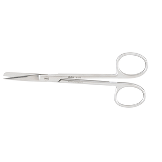 MILTEX PLASTIC SURGERY SCISSORS - Surgery Scissors, 4" Curved, Blunt-Blunt Points, Serrated Blade | Quantity - 1x EA
