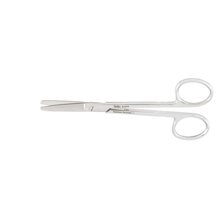 MILTEX PLASTIC SURGERY SCISSORS - Surgery Scissors, 4" Curved, Blunt-Blunt Points, Serrated Blade | Quantity - 1x EA