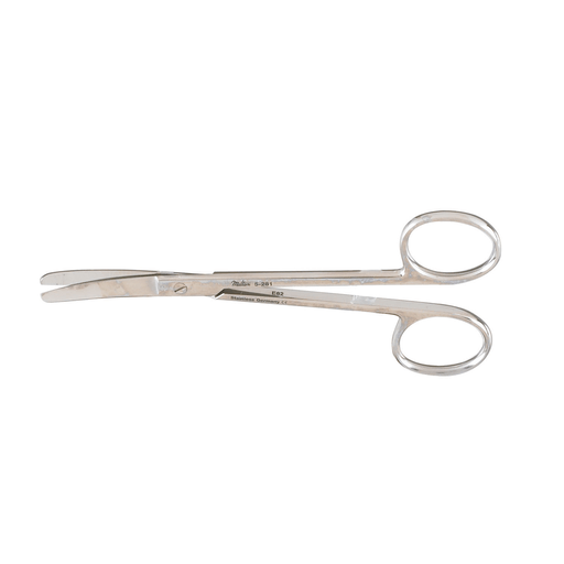 MILTEX PLASTIC SURGERY SCISSORS - Surgery Scissors, 4" Curved, Blunt-Blunt Points, Serrated Blade | Quantity - 1x EA