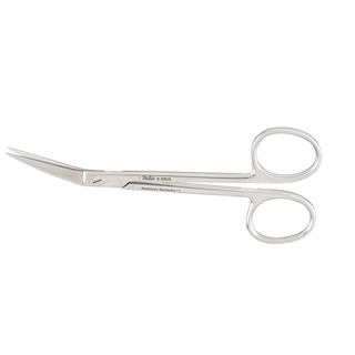 MILTEX PLASTIC SURGERY SCISSORS - Surgery Scissors, 4" Curved, Blunt-Blunt Points, Serrated Blade | Quantity - 1x EA