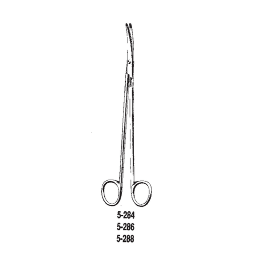 MILTEX METZENBAUM SCISSORS - Metzenbaum Scissors, 5" Straight, Delicate, Carb-N-Sert, Sharp Points | Quantity - 1x EA