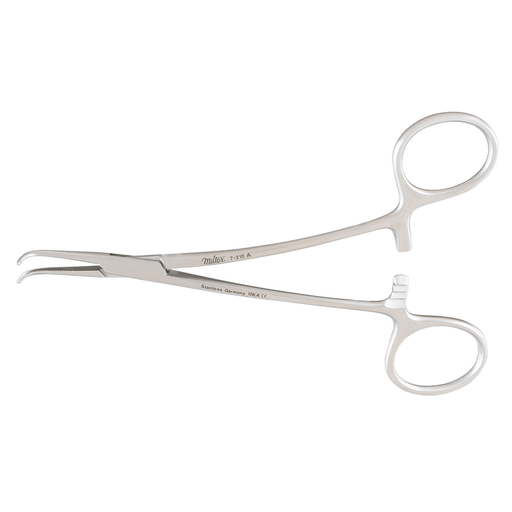 MILTEX MIXTER FORCEPS - Mixter Forceps, 5", Lee Modified, Curved Jaws, Angled Shanks, Delicate | Quantity - 1x EA