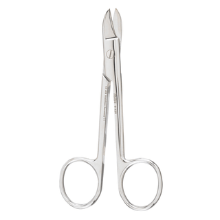 MILTEX WIRE CUTTING SCISSORS WITH NOTCH - Wire Cutting Scissors, 4", One Serrated Blade, Angled to Side | Quantity - 1x EA