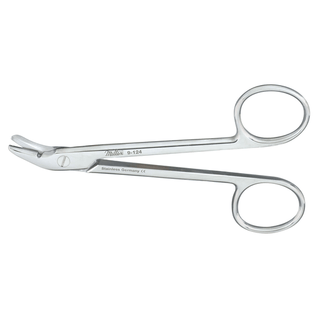 MILTEX WIRE CUTTING SCISSORS WITH NOTCH - Wire Cutting Scissors, 4", One Serrated Blade, Angled to Side | Quantity - 1x EA