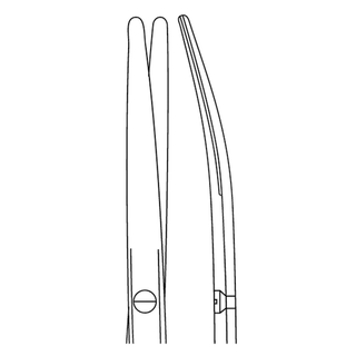 MILTEX MEISTERHAND METZENBAUM SCISSORS - Metzenbaum Scissors, 7" Curved | Quantity - 1x EA