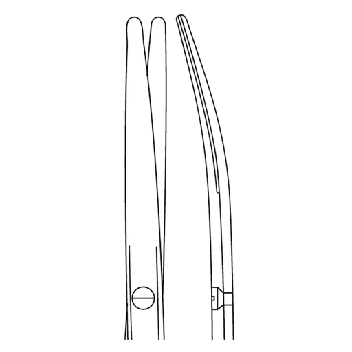 MILTEX MEISTERHAND METZENBAUM SCISSORS - Metzenbaum Scissors, 7" Curved | Quantity - 1x EA