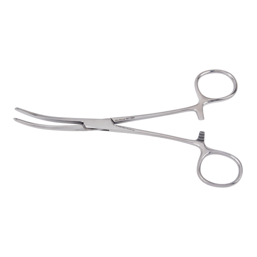 MILTEX MID-GRADE TUBE OCCLUDING CLAMP - St. Vincents Occluding Clamp, 6", Curved, Smooth Jaws | Quantity - 1x EA