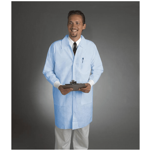 ALPHA PROTECH CRITICAL COVER ALPHAGUARD LAB COATS - Lab Coat, Medium, White, Tapered Collar, Knit Cuff, 30/cs **Manufacturer Backorder - Inventory Limited when Available** | Quantity - 1x CS