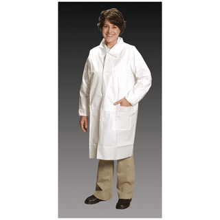 ALPHA PROTECH CRITICAL COVER COMFORTECH LAB COATS - Lab Coat, Medium, 3 Pockets, Tapered Collar, Elastic Wrist, 25/cs | Quantity - 1x CS