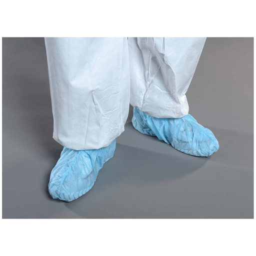 ALPHA PROTECH CRITICAL COVER GENPRO SHOE COVERS - Shoe Cover, Blue, Universal Size, Serge Seam, Anti-Skid Adhesive on Sole, 150 pr/cs | Quantity - 1x CS