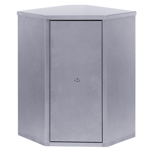 OMNIMED BEAM CORNER NARCOTIC CABINETS - Corner Narcotic Cabinet, Single Door , Double Lock, 24"H x 24"W x 8"D | Quantity - 1x EA