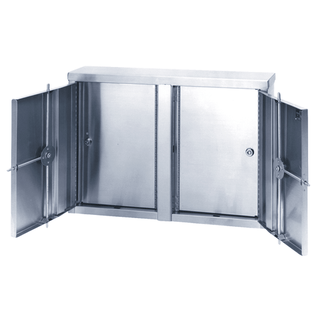 OMNIMED BEAM TWIN NARCOTIC CABINETS - Twin Narcotic Cabinet, 15"H x 22"W x 4"D | Quantity - 1x EA