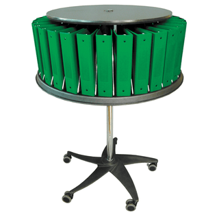 OMNIMED BEAM OMNICART CHART CAROUSEL - Chart Carousel, Floor-Single Tier, 30 Chart Capacity, 1 x 30, 49H x 36W x 36D | Quantity - 1x EA