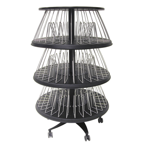 OMNIMED BEAM OMNICART CHART CAROUSEL - Chart Carousel, Floor-Single Tier, 30 Chart Capacity, 1 x 30, 49H x 36W x 36D | Quantity - 1x EA