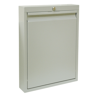 OMNIMED BEAM DELUXE WALL DESKS - Single Size Wall Desk, Manual Close Door & Flat Key, Beige, 23"H x 18"W x 4"D | Quantity - 1x EA