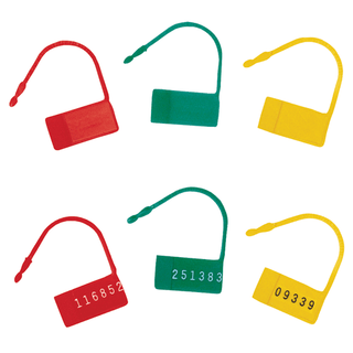 OMNIMED BEAM SAFETY CONTROL SEALS - Safety Control Seals & Numbers, Yellow, 100/pkg | Quantity - 1x PKG