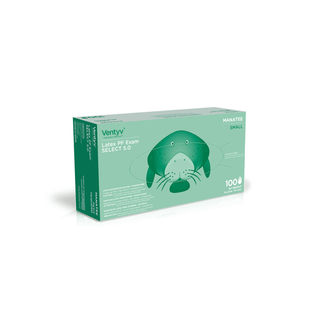 VENTYV SELECT 5.0 NATURAL LATEX EXAM GLOVES (MANATEE) - Glove, Exam, Latex, Powder-Free (PF), Textured, Natural White, Small, 100/bx, 10 bx/cs | Quantity - 1x CS