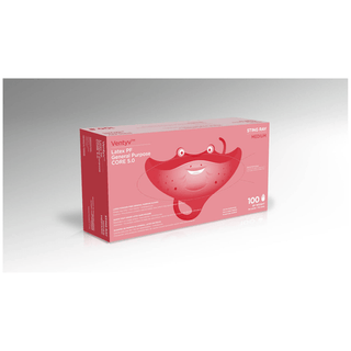 VENTYV CORE 5.0 LATEX GENERAL PURPOSE GLOVES (STINGRAY) - Glove, General Purpose, Latex, Textured, Powder-Free (PF), X-Large, Natural White, 100/bx, 10 bx/cs (60 cs/plt) (Not for use in Healthcare) | Quantity - 1x CS