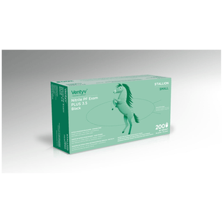 VENTYV NITRILE POWDER FREE EXAM GLOVE PLUS 3.5 (STALLION)Glove, Exam, Nitrile, Plus, Stallion, Powder-Free, Small, 100/bx, 10bx/cs | Quantity - 1x CS