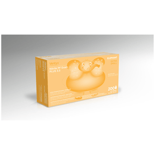 VENTYV NITRILE POWDER FREE EXAM GLOVE PLUS 3.5 (ELEPHANT)Glove, Exam, Nitrile, Powder-Free (PF), Polymer Coated, Textured Finger Tip, Chemotherapy Tested, Violet Blue, X-Small, 200/bx, 10 bx/cs (60 cs/plt) | Quantity - 1x CS
