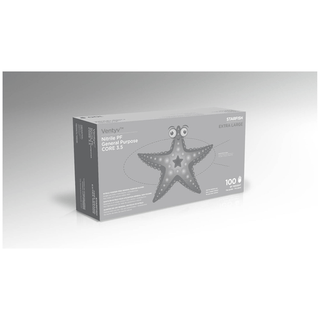 VENTYV CORE 3.5 NITRILE GENERAL PURPOSE GLOVES (STARFISH)Glove, General Purpose, Nitrile, Poly Coated, Textured, Powder-Free (PF), X-Large, Lavender Blue, 100/bx, 10 bx/cs (Not for use in Healthcare) | Quantity - 1x CS