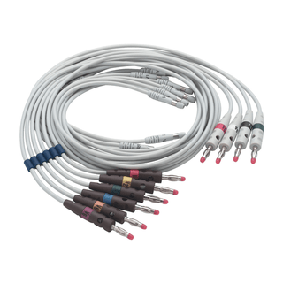 WELCH ALLYN ECG ACCESSORIES - 10-Lead Replaceable Lead Set, AHA, Banana, CP100 & CP200, For 400293, 4 Limb Leads & 6 Precordial (US Only) | Quantity - 1x EA