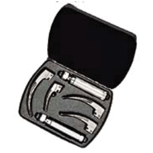 WELCH ALLYN LARYNGOSCOPE BLADES - Fiber Optic - MacIntosh Blade, Complete Set, Medium & Small Handles, 05691 Case (US Only) | Quantity - 1x EA