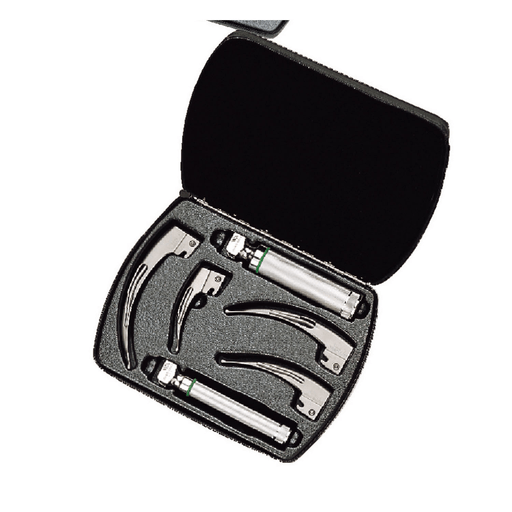 WELCH ALLYN LARYNGOSCOPE BLADES - Fiber Optic - English MacIntosh Blade, Complete Set, Medium & Small Handles, 05791 Case (US Only) | Quantity - 1x EA