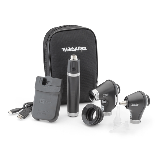 WELCH ALLYN PANOPTIC OPHTHALMOSCOPE & MACROVIEW OTOSCOPE COMBODiagnostic Set with PanOptic Ophthalmoscope and MacroView Otoscope, for iExaminer, Soft | Quantity - 1x EA